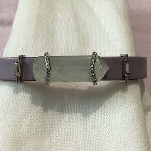Keep Collective Stella & Dot Leather Bracelet with 3 Charms